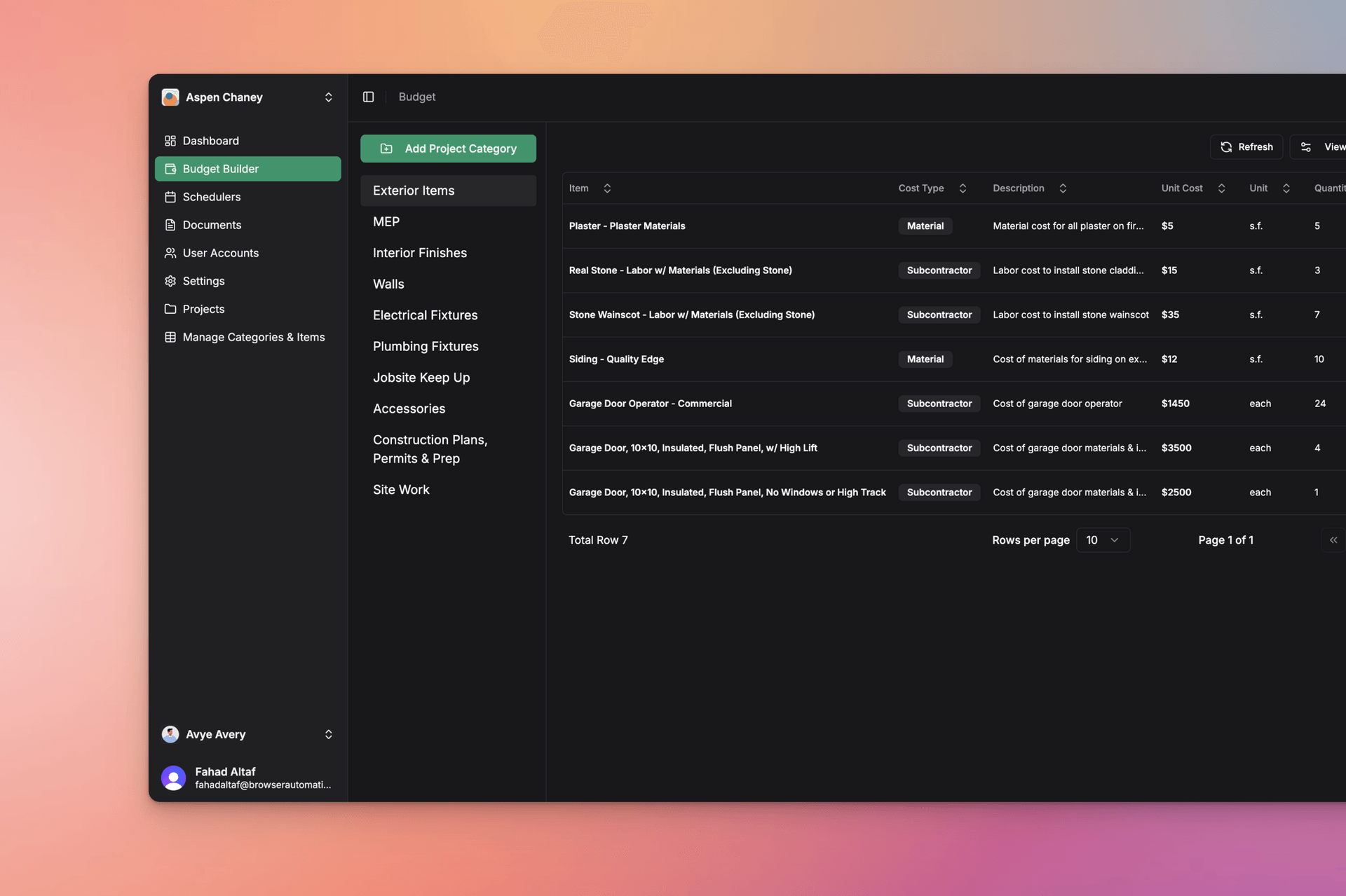 AI Powered Software Interface